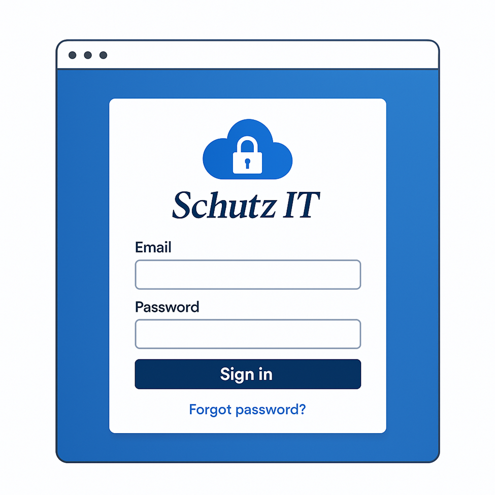 Branded Login Interface Example